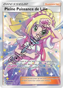 Carte Pokémon Pleine Puissance de Lilie n°230 de la série Éclipse Cosmique