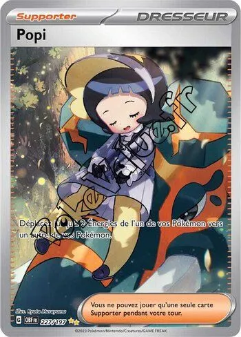Carte Pokémon Popi n°227 de la série Flammes Obsidiennes