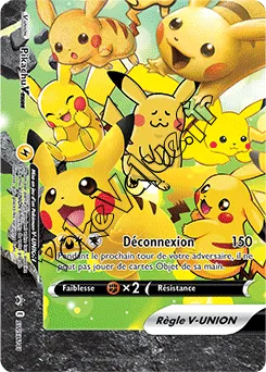 Carte Pokémon Pikachu V UNION En bas à gauche n°141 de la série SWSH Black Star Promos