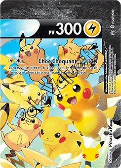 Carte Pokémon Pikachu V UNION En haut à droite n°140 de la série SWSH Black Star Promos